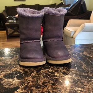 Toddler Purple Bailey Bow Uggs